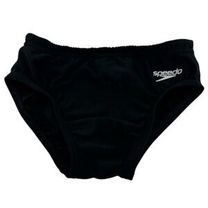 Speedo Swim Briefs Black - Boys Size 22